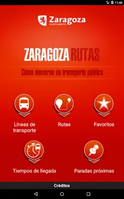 Zaragoza Routes android App screenshot 0